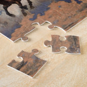 Een streepje voor het hout van Frederic Remington Legpuzzel (Zijkant)