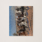 Een streepje voor het hout van Frederic Remington Legpuzzel (Verticaal)