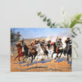 Een streepje voor het hout van Frederick Remington Kaart (Staand voorkant)