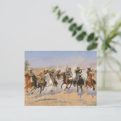 Een streepje voor hout van Frederick Remington Briefkaart (Staand voorkant)