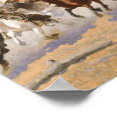 Een streepje voor hout van Frederick Remington Poster (Hoek)