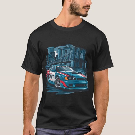 Een Street Racing Car T Shirt Design (Voorkant)