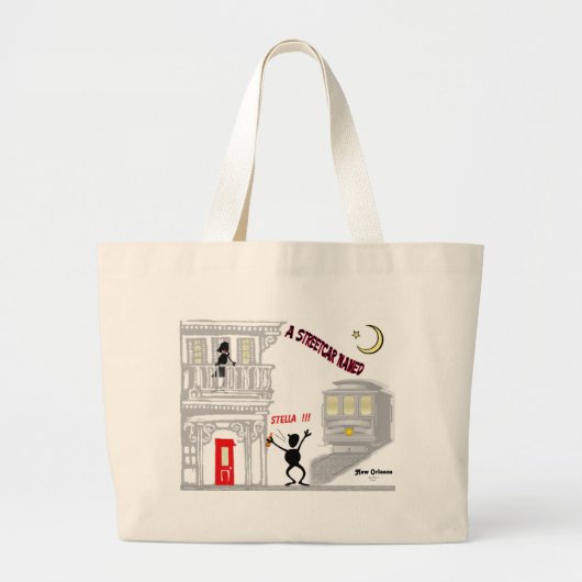 Een Streetcar genaamd DESIRE Grote Tote Bag (Voorkant)
