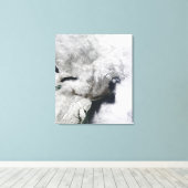 Een streng storm canvas afdruk (Insitu (Houten vloer))