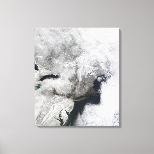 Een streng storm canvas afdruk (Voorkant)