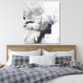 Een streng storm canvas afdruk (Insitu (Slaapkamer))