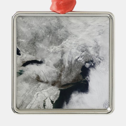 Een streng storm metalen ornament (Voorkant)