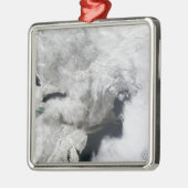 Een streng storm metalen ornament (Links)