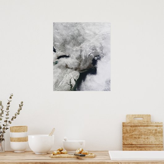 Een streng storm poster (Keuken)