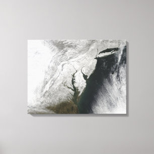 Een strenge winter storm 2 canvas afdruk