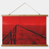 Een stroll langs de pier op de zeebodem hangend wandkleed (Voorkant)