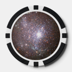 Een strook sterren in de kern van de Dwarf Galaxy Poker Chips