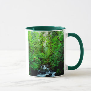 Een stroom in een oerbos mok