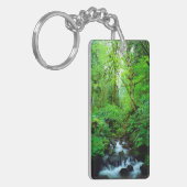Een stroom in een oerbos sleutelhanger (Voorkant Links)