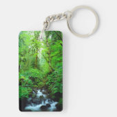 Een stroom in een oerbos sleutelhanger (achterkant)