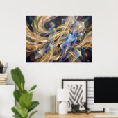 Een stroom van pure intentie" poster (Thuiskantoor)