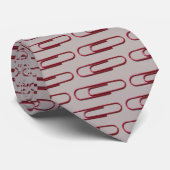 Een Stropdas met rode papierklem! Kantoorarbeider (Opgerold)