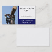 Een structuur sluiten - Boom Service Visitekaartje (Voorkant / Achterkant)