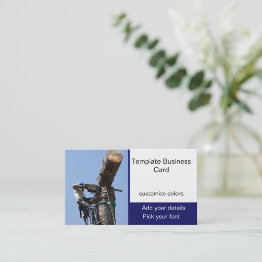 Een structuur sluiten - Boom Service Visitekaartje (Staand voorkant)