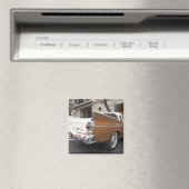 Een Studebaker Silver Hawk klassieke auto geparkee Magneet (Insitu (Vaatwasser))