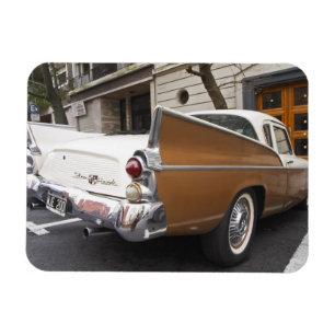 Een Studebaker Silver Hawk klassieke auto geparkee Magneet