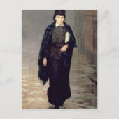 Een student, 1883 briefkaart (Voorkant)