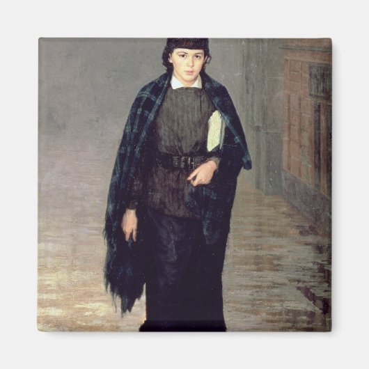 Een student, 1883 magneet (Voorkant)