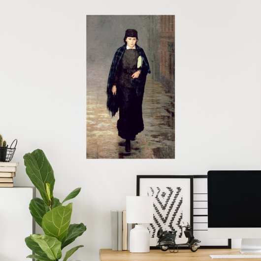 Een student, 1883 poster (Thuiskantoor)