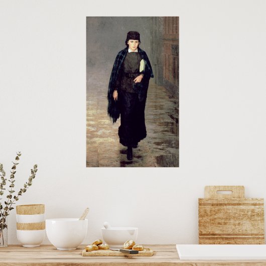 Een student, 1883 poster (Keuken)