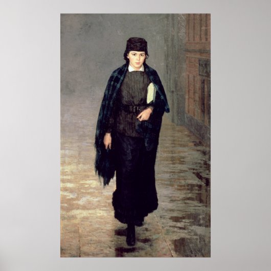 Een student, 1883 poster (Voorkant)