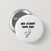 een student die kwaad wordt ronde button 5,7 cm (Voorkant /achterkant)