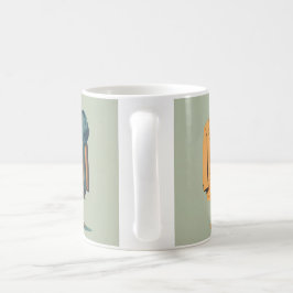 Een studie in contrast koffiemok