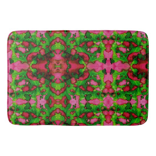 Een studie in roze en groen badmat (Voorkant)