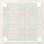 Een studie in roze en groen glazen onderzetter (Achterkant)