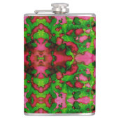 Een studie in roze en groen heupfles (Voorkant)