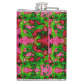 Een studie in roze en groen heupfles (Achterkant)