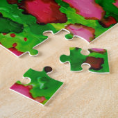Een studie in roze en groen legpuzzel (Zijkant)