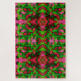 Een studie in roze en groen legpuzzel