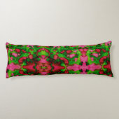 Een studie in roze en groen lichaamskussen (Achterkant)