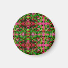 Een studie in roze en groen magneet