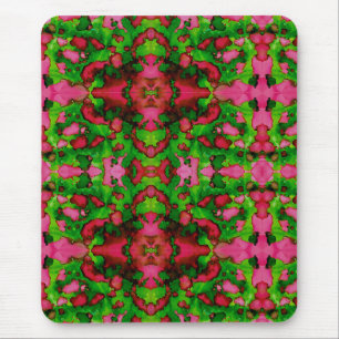 Een studie in roze en groen muismat