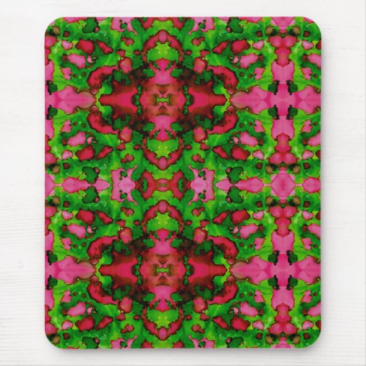 Een studie in roze en groen muismat (Voorkant)