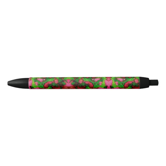 Een studie in roze en groen zwarte inkt pen (Voorkant)