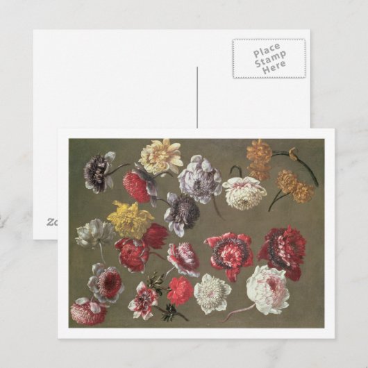 Een studie naar volken (olie op doek) briefkaart (Voorkant / Achterkant)