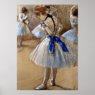 Een studie van een danser - Edgar Degas - c1890 Poster