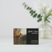 Een stuiter in de bosjacht visitekaartje (Staand voorkant)