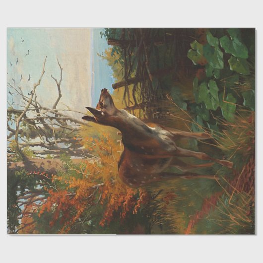 Een stuiter in de bosontkoppeling cadeaupapier (Vlak)