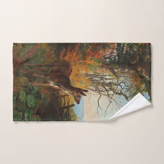 Een stuiter in het bos bad handdoek (Handdoek)