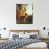 Een stuiter in het bos canvas afdruk (Insitu (Slaapkamer))