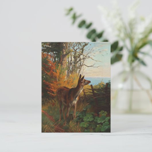 Een stuiter in het Briefkaart van de bosbouw (Staand voorkant)